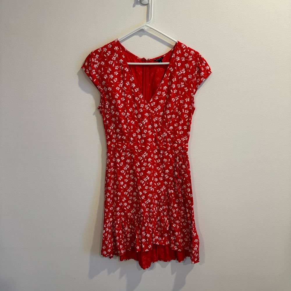 J. crew Mercantile Red Floral Dress Size 2